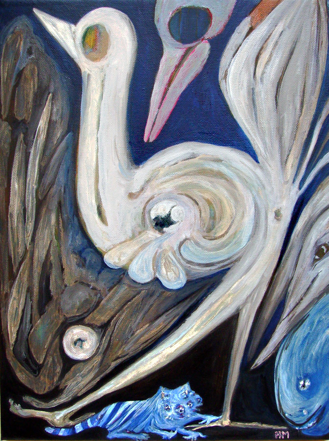 blauer Vogel