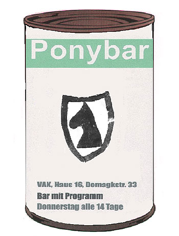 Warhol-Suppendose mit Ponybaremblem