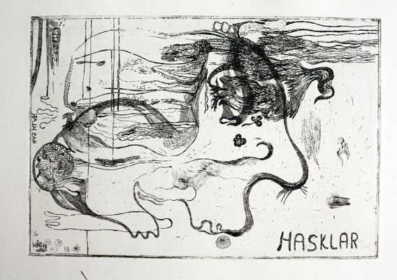 Hasklar Radierung